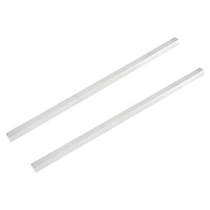 MECCANIXITY 2 Pcs Square Aluminum Flat Bar, 3/8" (10mm) Thick x 3/8" (10mm) Width x 12" (305mm) Long 6061 Aluminum Flat Plate Solid New Mill Stock Silver for Industrial Building