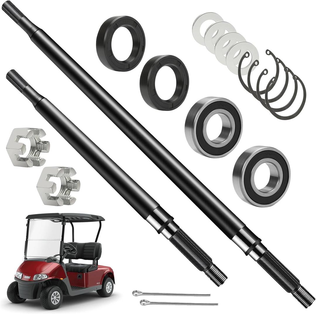 for 1994-2013 EZGO TXT Medalist Electric Golf cart Rear axle, Suitable for Golf cart Driver Side and Passenger Side Rear axle, can Replace The Original Factory Number 20377-G11 and 20377-G12