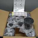 SUPMIND 12 Pack 10oz Glass Candle Jars with Lids and Sticky Labels, Empty Candle Jars for Making Candles Bulk Containers(Matte Black)