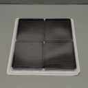 Non-Slip Floor Protectors by X-PROTECTOR: 4 pcs 4" Brown Rubber Furniture Pads for All Floor Types