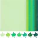 70 Sheets Green Tones Cardstock - 7 Gradient Colors Cardstock 8.5'' x 11'' 92lb/250gsm Heavyweight Paper Green Series Double-Sided Card Stock PAP13MX2