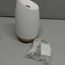 InnoGear 150ml Ceramic Oil Diffuser, Handcrafted Stone Essential Oil Diffuser Aromatherapy Diffusers Ultrasonic Cool Mist Humidifier Vaporizor 2 Mist Modes for Room Home, White Slope Cut Ceramic (Medium)