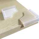 Food-Graded Silicone Clear Corner Protectors, Baby Proofing Table Edge Guards, Pre-Tapep Adhesive Soft for Kids Child Safety Proof, Cabinets Counter Furniture Bumpers (8, 1/5x4/5 in (Width))