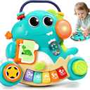 ITSFORU Baby Toys 6-12 Months Dinosaur Music Light Up Baby Piano Toys for 1 Year Old Boy Girl Early Learning Educational Piano Keyboard Infant Toys for 12 18 Months Baby Toy 1 Year Old Boys Girls Gift