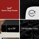 MUXHOMO 7 Pieces Queen Comforter Set, Reversible Bed in a Bag Queen Size, All Season Bedding Set with Comforter, Flat Sheet, Fitted Sheet, Pillowcases & Shams, Red & Black