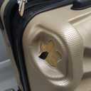 Rockland Melbourne Hardside Expandable Spinner Wheel Luggage, Carry-On 20", Goldwave
