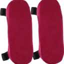 FRCOLOR 2pcs Office Chair Arm Replacement Elbow Pad Armrest Pillow for Chair Supple Armrest Covers Household Cover (Dark Red)