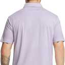 Rouen Golf Shirts for Men Dry Fit Short Sleeve Performance Moisture Wicking Casual Texture Heather Jacquard Mens Polo Shirts (XXL)