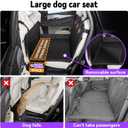 TKYZ Dog Car Seats for Large Medium Dogs Car Seat Cover,Puppy Pet Carseats(Black, Large Dog)