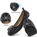 Aomigoct Ballet Flats for Women Shoes: Comfortable Round Toe Work Flats - Ladies Wedding Slip On Dressy Shoes, 6.5