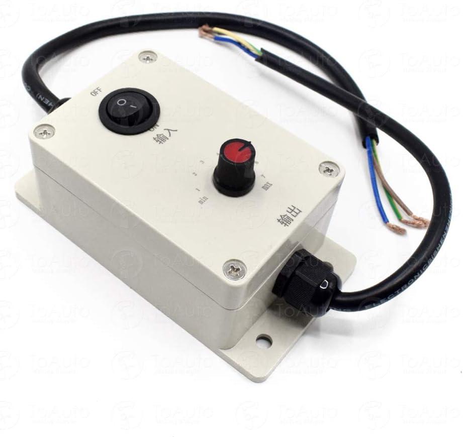 FASTTOBUY AC Motor Speed Controller 110V / 220V Motor Governor for Concrete Vibrator Vibration Motor (Speed Controller with Switch)