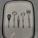 Ceramic Spoon Rest for Stove Top, White and Cute Spoon Holder for Kitchen Counter, Heat-Resistant Cooking Utensil Rest for Kitchen Counter Decor, Cooking Spoon and Spatula Holder