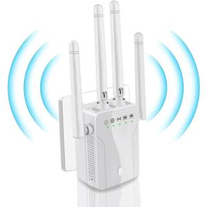 WiFi Extender Signal Booster for Home: Internet Repeater Long Range Covers Up for Apartment Basement Office House