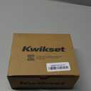 Kwikset Halifax Interior Privacy Door Handle with Lock, Door Lever For Bathroom and Bedroom, Matte Black Reversible Keyless Push Button Lock Door Lever, with Microban Protection, Square Rose (1 Pack)