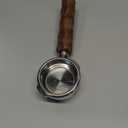 51mm Bottomless Portafilter for CM5418, 3 Ears Portafilter with 51mm Puck Screen Compatible for CASABREWS Espresso Machine CM5418, 3700Essential and 5418Pro, Stainless Steel Filter Holder and Filter (Silver&Wood)