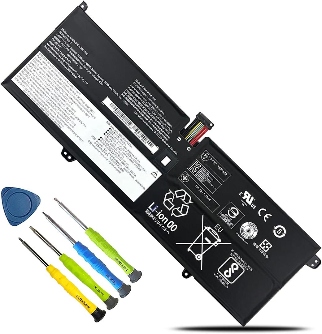 L18C4PH0 L18M4PH0 5B10W67180 Laptop Battery Replacement for Lenovo Yoga C940-14IIL Yoga C940 15irh 14 Series 5B10W67374 5B10T11585 5B10T11586 60Wh 7820mAh 4-Cell