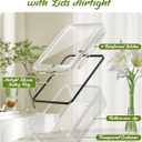 40 Piece Food Storage Containers with Lids(20 Containers & 20 Lids), BPA-Free Plastic Food Containers for Kitchen Storage and Organization, Leak Proof Meal Prep Container, Includes Labels & Pen