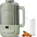 9 in 1 Nut Milk Maker Machine, 40oz Nut Milk Maker for Soy, Almond, Oat, Plant Based Milks and Non-Dairy Milk, Automatic Soy Milk Maker with Low Noise/12-hour Delay Start/Auto Clean/Keep Warm