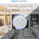 Security Camera Smoke Detector Hidden Camera 1080P WiFi Indoor Cam with Night Vision Motion Detection Real-Time Spy Camera for Home Office Safety
