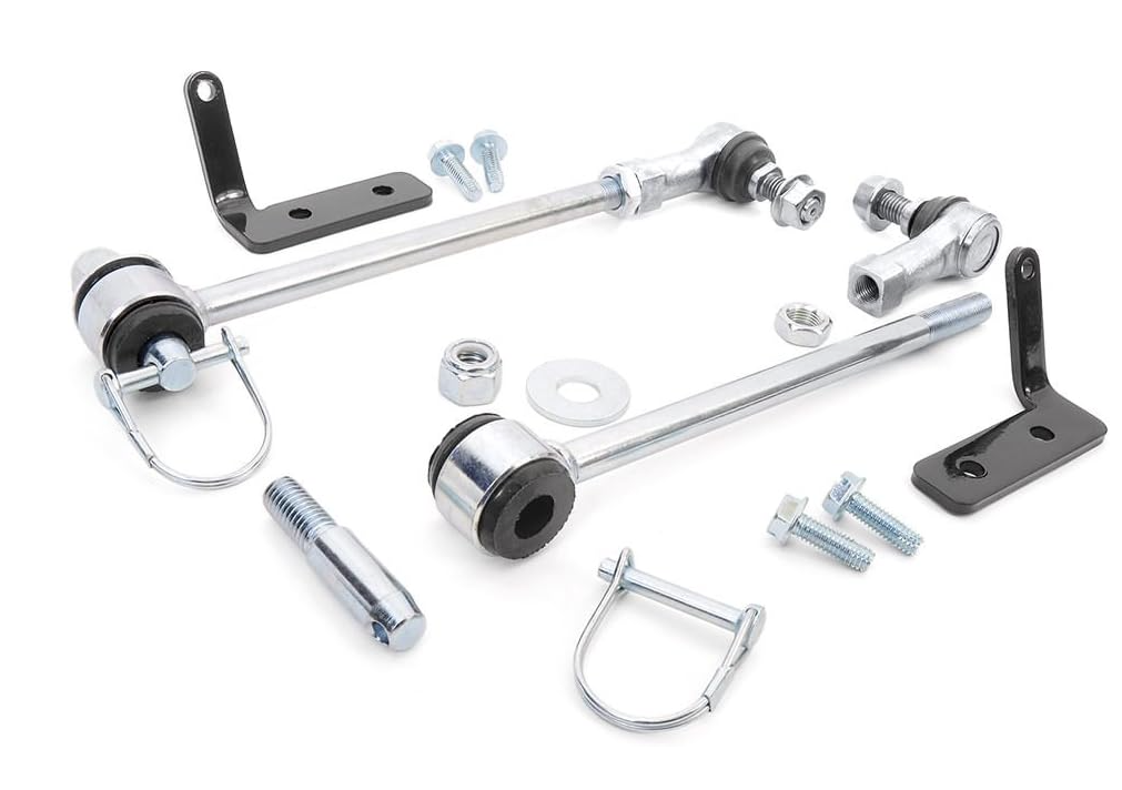 Rough Country Front Sway Bar Disconnects for 20072018 Jeep JK | 3.56"  1146