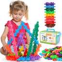 Kids Building STEM Toys for 3 4 5 6+ Year Old Boy Girl Birthday Easter Gift, 300PCS Educational Interlocking Discs Building Blocks for Kids Ages 3-5 4-8 5-7 Preschool Manipulatives Classroom Must Have