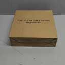 LAMU 12inch 2 Tier Lazy Susan Turntable Organizer Rotating Spice Rack Organization for Cabinet, Kitchen, Pantry, Countertop, Bathroom, Vanity, Medicine Cabinet Organizer, Clear