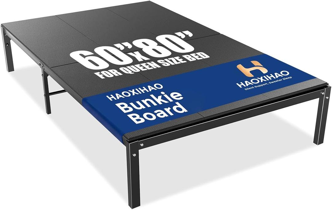 Bunkie Board Queen Size(60x80) Heavy-Duty Bed Boards for Under Mattress
Premium 10mm Hollow Plastic BunkieBoard,Breathable,Low Profile, Noise Minimizing,non-slip, Moisture Resistant,Sturdy Support