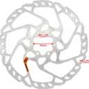 Designed for Shimano brake discs, compatible with Shimano SLX Rt66 Rotor - 6 Bolt One Color 180mm Bicycle brake disc 180MM suitable for mountain bikes, road racing BMX (Accessories bolts, gaskets)