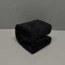 ANRODUO Pack of 2 Decorative Textured Throw Pillow Covers Soft Black Euro Square Accent Solid Chenille Cushion Cover Cozy Farmhouse Pillow Case for Couch Sofa Bedroom Living Room Home Decor 26x26 Inch