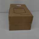 8L/2.1 Gallon Small Bathroom Trash Can with Lid, Swing-Top Rectangular Waste Bin, Stainless Steel Garbage Can for Home, Office, Toilet, Bedroom, Living-Room (White)