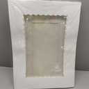 qiqee 9x6x2.5 Inch White Cookie Box with Window 15Pcs Pastry Macaron Bakery Box For Packaging