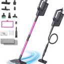 14 in 1 Steam Mop with Detachable Handheld Steam Cleaner, Multi Accessories, 440ml and 3-Level Steamer for Cleaning Floor, Tile, Carpet, BBQ Grill, and Grout