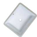 20 Inch Rectangle Undermount Bathroom Sink 19.5" X 15.9" Under Counter Vanity Sink Opening Size 17.5" x 13.78" White Porcelain Basin Sink Lavamanos Para Baos KINGWONG, 19.5" X 15.9" X 7.25"
