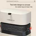 ZOHCAJBO Hanging Small Trash Can with Lid for Cabinets/Bathrooms/Bedrooms/Offices/Camping (Big)