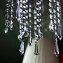 Teardrop Crystals Garland 12 Strands, 38mm/55mm Hanging Chandelier Crystals Beads Chain for Decoration Clear GOLDENHAITAI