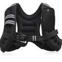 ZELUS Weighted Vest, 25lb Weight Vest with Reflective Stripe for Workout, Strength Training, Running, Fitness, Muscle Building, Weight Loss, Weightlifting Weight 25lb