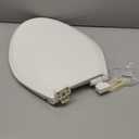 Centoco 3800SC-001 Elongated Plastic Toilet Seat with Safety Close, Light Weight Residential, White