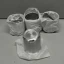 RTrhinoTuning 4PCS 4.25" Push Through Center Caps Aluminum Hub Caps for 4.25in Truck Trailer Wheel Rim Bore, 4.69" Tall Sliver with Stickers