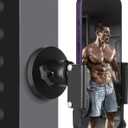 Gym Magnetic Phone Holder, All Metal Magnet Base Phone Mount for Gym Equipment, Tractor, Refrigerator, Forklift, or Any Ferrous Metal Surface, Compatible with All Smartphones