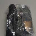 VETASTE Womens Lug Sole Platform Mid Chunky Heel Loafers Classic Round Toe Slip On Office Uniform Oxfords Shoes with Metal Chain (8, Black)