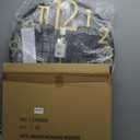 Large World Map Wall Clock, 24 Inch Metal Modern Wall Clock, Golden Big Numerals Battery Operated Vintage Industrial Farmhouse Wall Clocks for Living Room Bedroom Kitchen Home Decor