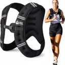 Roc Outdoors Weighted Vest W/ Rub-Free Technology for Woman and Men, 5lb/10lb/15lb/20lb/30lb Weight Vest with Reflective Stripe for Workout, Strength Training, Running, Walking, Fitness, Weight Training, Weight Loss, Weightlifting