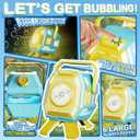 Bubble Machine with Lights, Big Bubbles Bubble Maker Toys for Boys Kids & Toddler, 320ml Large Tank, Battery Operated Bubble Blower for Birthday Parties, Weddings, Indoor & Outdoor Play