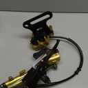 FVRITO 50 Inch Upgraded Left Hydraulic Disc Hand Brake Master Cylinder Caliper Assembly for 97cc 2.8HP Baja Doodle Bug DB30 Blitz Dirt Bug Racer Mini Bike Motorsports Go Karts