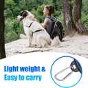 Large Dog Bowl Pet Collapsible Bowls, 2 Pack Collapsible Dog Water Bowls for Cats Dogs, Portable Pet Feeding Watering Dish for Walking Parking Traveling with 2 Carabiners (Large, Black+Black)