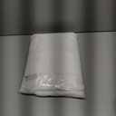 Barossa Design Hotel Style Cotton Shower Curtain with Snap-in Fabric Liner, 84" Extra Long, Mesh Window Top, Honeycomb Waffle Weave Cotton Blend Fabric, Washable, White, 71x84 Inches