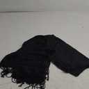 Ciormis Two Tone Silky Paisley Pashmina Shawl Scarf,Soft Women's Rave Jacquard Pashminas Wrap Scarves (N#. Black Paisley)