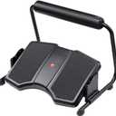 Adjustable Rocking Foot Rest for Under Desk at Work, Ergonomic Office Footrest Foam Leg Rest Elevated Under Table, Standing Desk Foot Rocker Stand Support (Black)