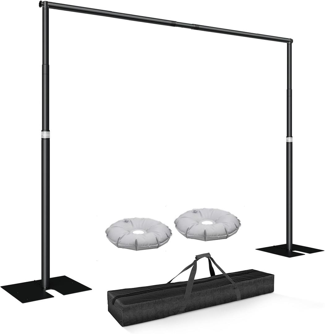 8.5x10ft Heavy Duty Backdrop Stand Adjustable Pipe and Drape Stand