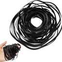 Kanayu 100 Pcs Recorder Rubber Belts 40-135 mm Square Cassette Tape Machine Repair Maintenance Mix Cassette Recorder Belts for DVD CD LD VCR Repeater Drives(4mm Width)